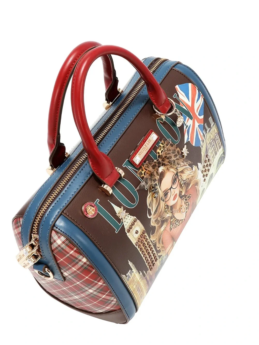 Nicole Lee brown LONDON EYE BOSTON BAG